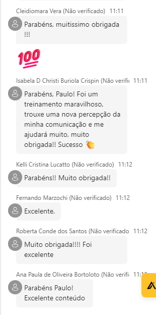 Feedback de participante - Unimed SJRP